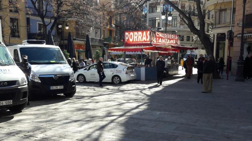 El mercadillo del centro no puede montar