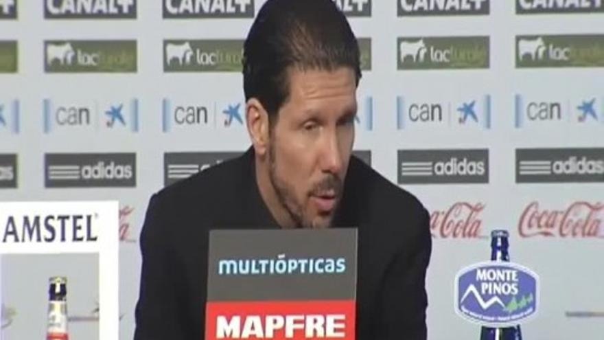 Simeone: "Nos sorprendieron en el primer tiempo y no nos encontramos"