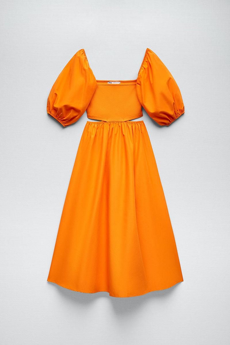 'Naranja vitamina': Vestido midi