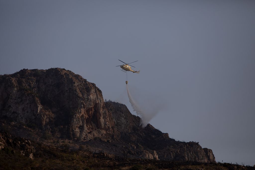 El incendio de las Cuestas del Cedacero, en imágenes