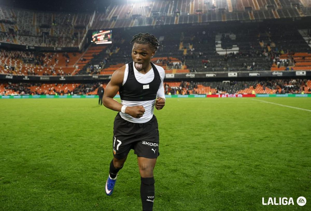 Largie Ramazani, tras la victoria ante el Alavés