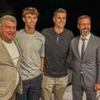 Laporta, Joao Felix, Cancelo y Mendes, juntos