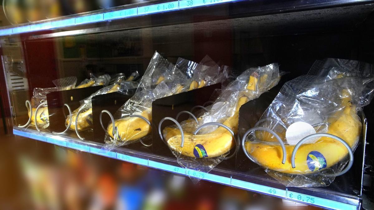 Plátano de Canarias, el nuevo snack en máquinas expendedoras
