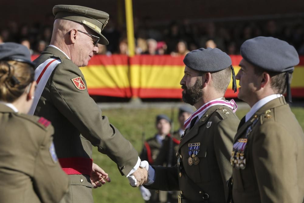 Parada militar del acto de celebración de la Inmaculada