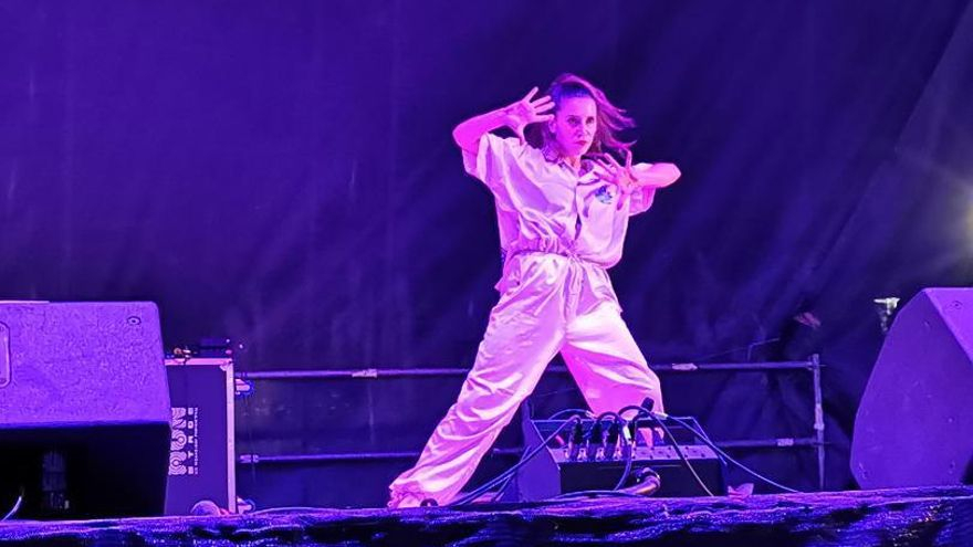 Una de las actuaciones en el festival de danza urbana en Ojea. | // SANTOS ÁLVAREZ