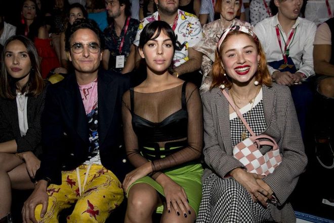 Georgina Rodríguez en el 'front row' de uno de los desfiles de Gran Moda Cálida