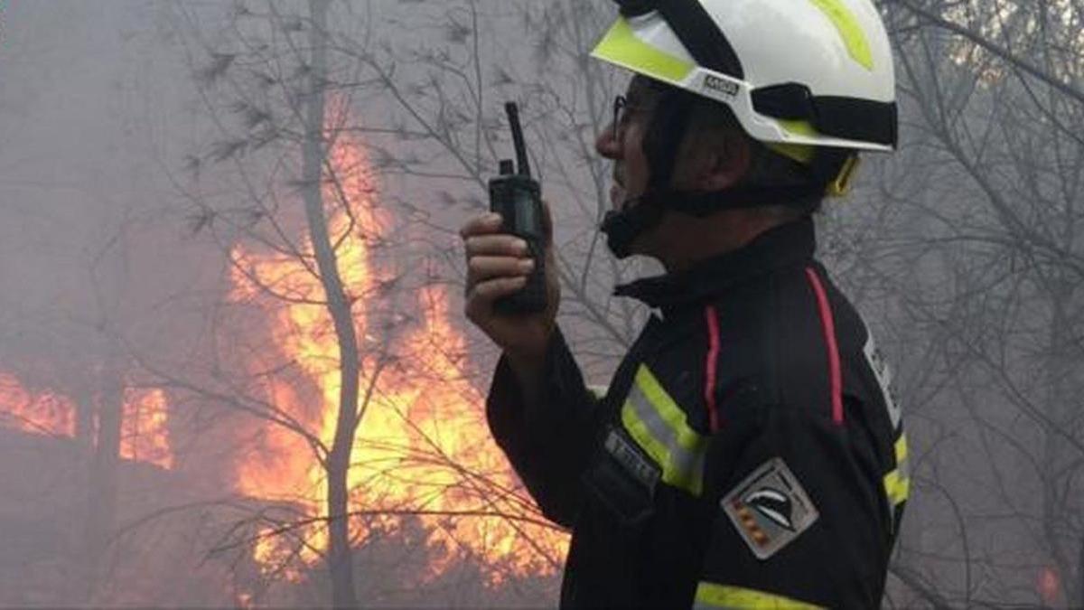 Imagen de archivo de un incendio forestal en Castellón