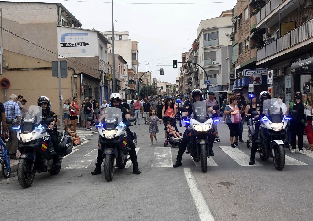 Romería de Murcia: Misa previa y primer tramo del recorrido