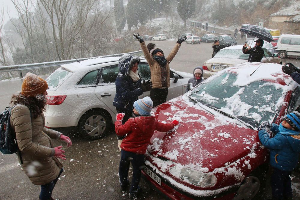 Primeras nieves de 2017 en la provincia de Málaga