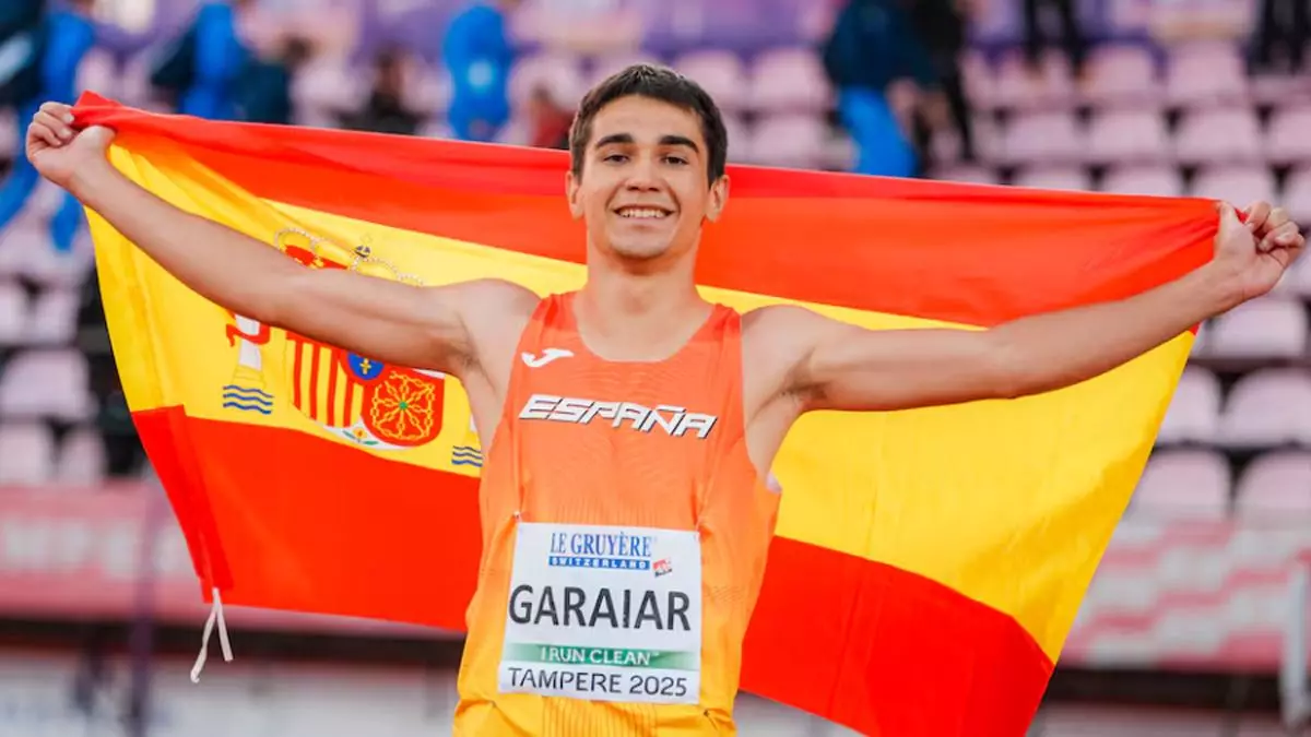 Andrea Tankeu, en disco, y Ander Garaiar, en 100 metros, campeones de Europa sub-20
