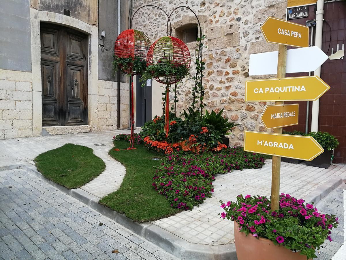 El jardín creado en la Plaça Major