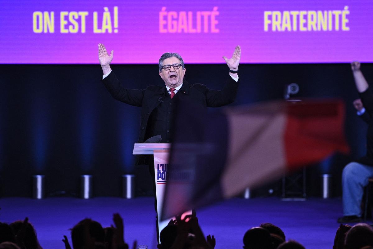 El líder de Francia Insumisa, Jean-Luc Mélenchon.