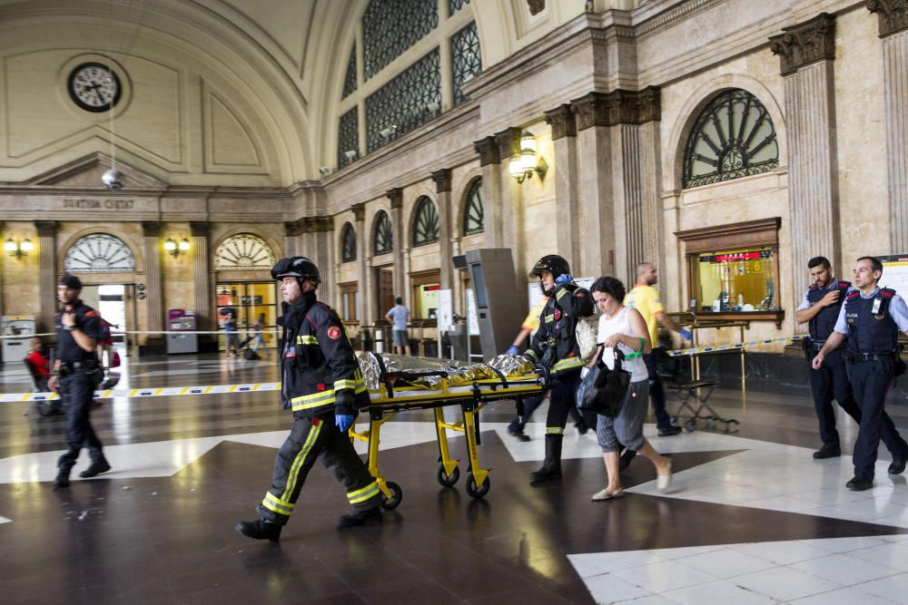 Accident de tren a l'Estació de França