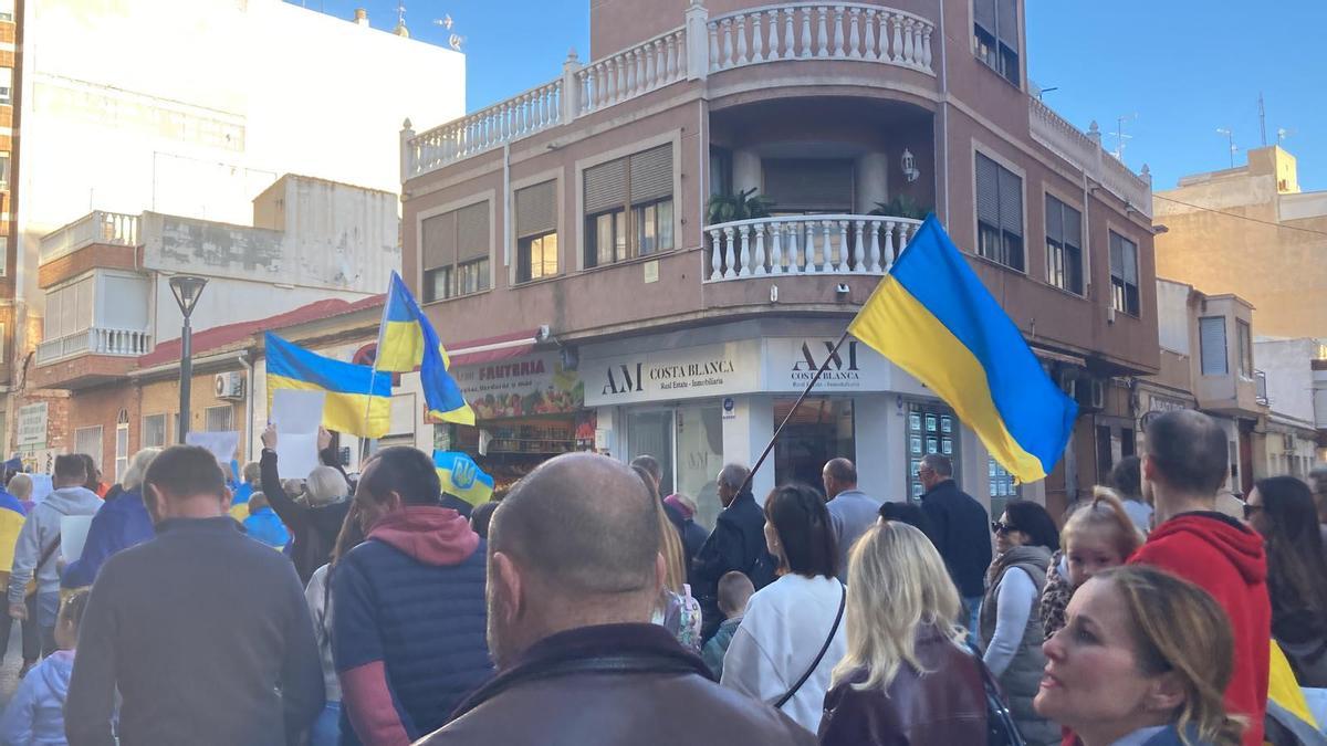 La protesta recorrió las calles Torrevieja