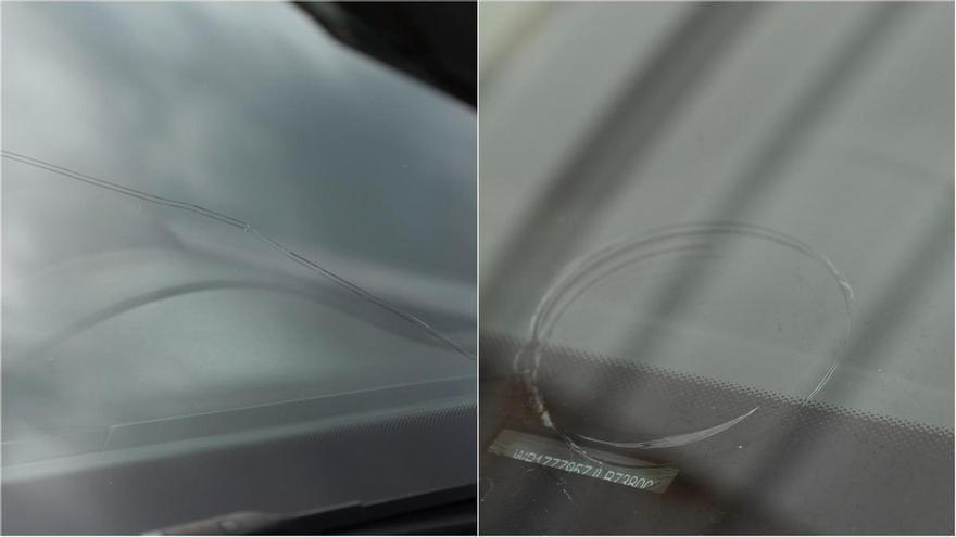 El granizo revienta la luna de un Porsche y deja reparaciones de hasta 2.000 euros en A Coruña y su área