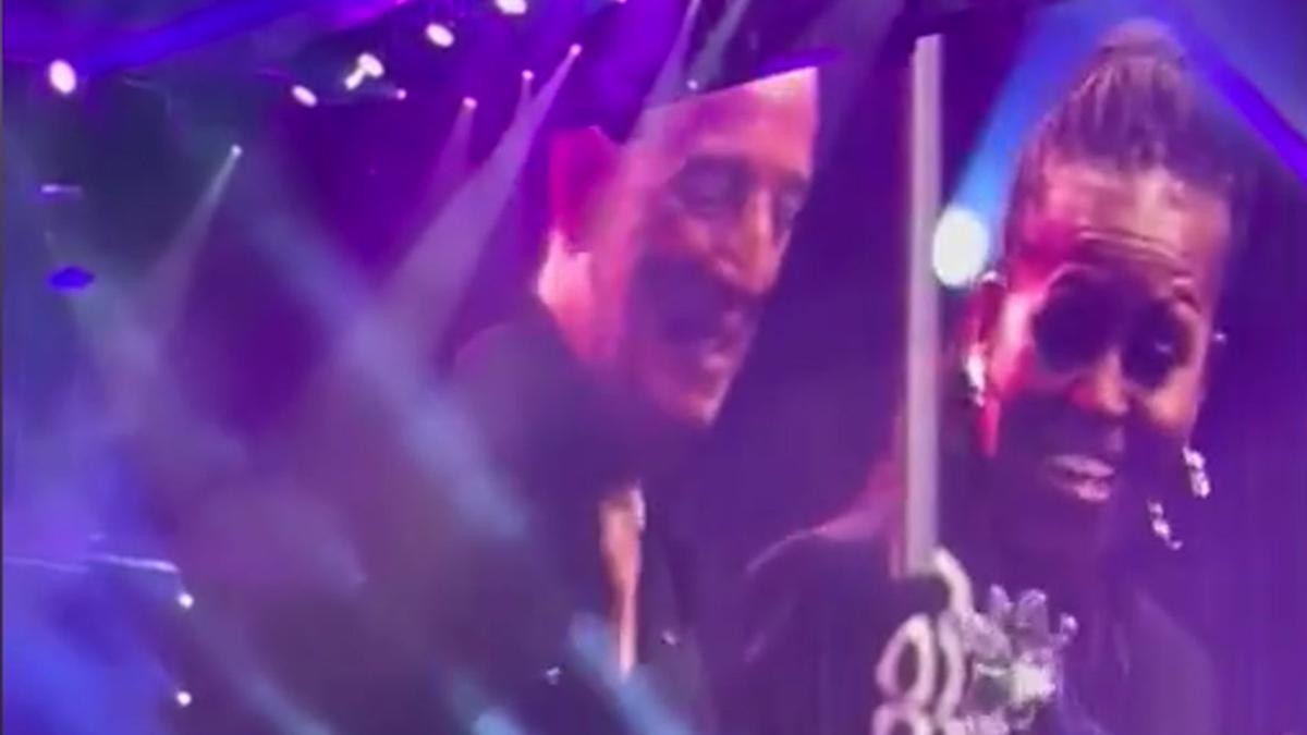 Michelle Obama corista excepcional en el concierto de Bruce Springsteen en Barcelona