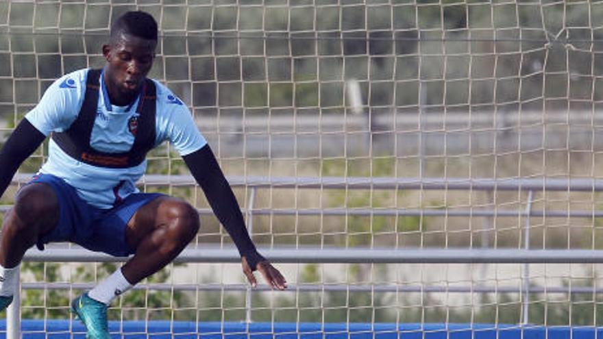 Jefferson Lerma, en un entrenamiento en Buñol