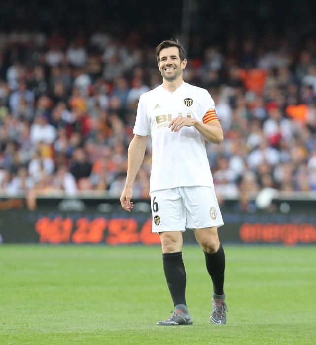 El partido Leyendas del Valencia CF - Selección Española