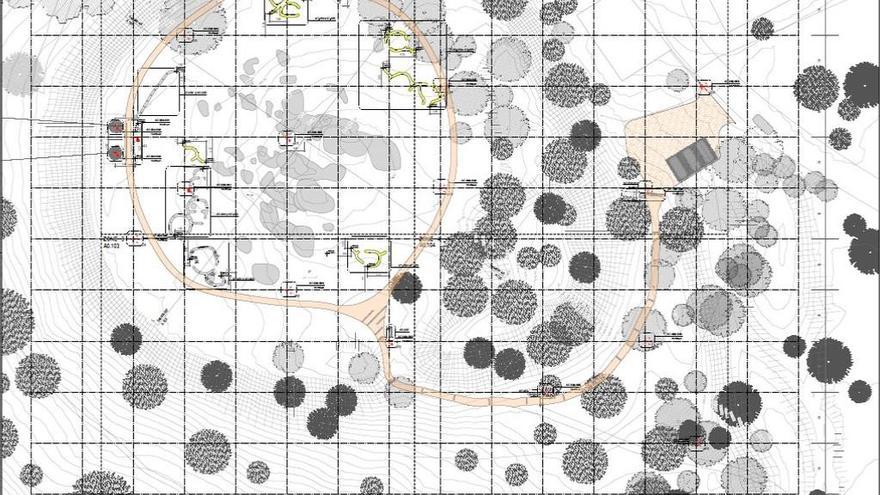 Mapa que recoge una parte de la actuación prevista. // Colectivo pola Recuperación dos Castros de Toiriz