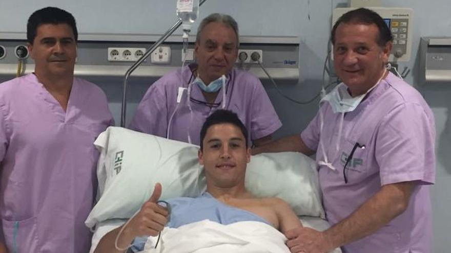 Fede Ricca, tras ser operado en la Cínica Chip