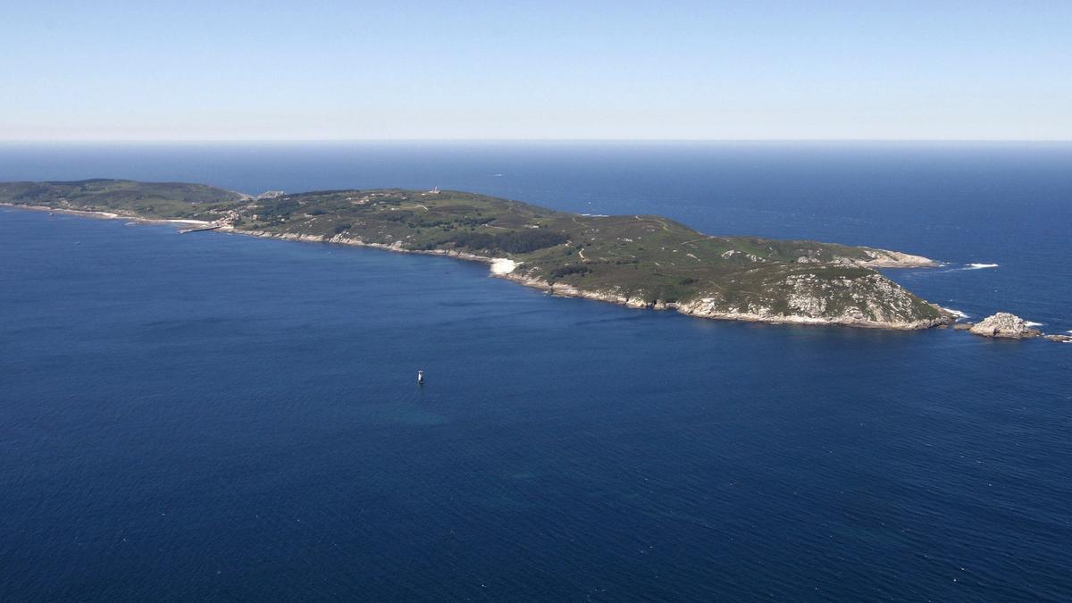 Una vista aérea de la isla de Ons, dentro del Parque Nacional Illas Atlánticas de Galicia.
