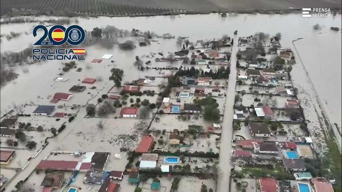 Espectaculares imágenes aéreas de Córdoba inundada por el agua