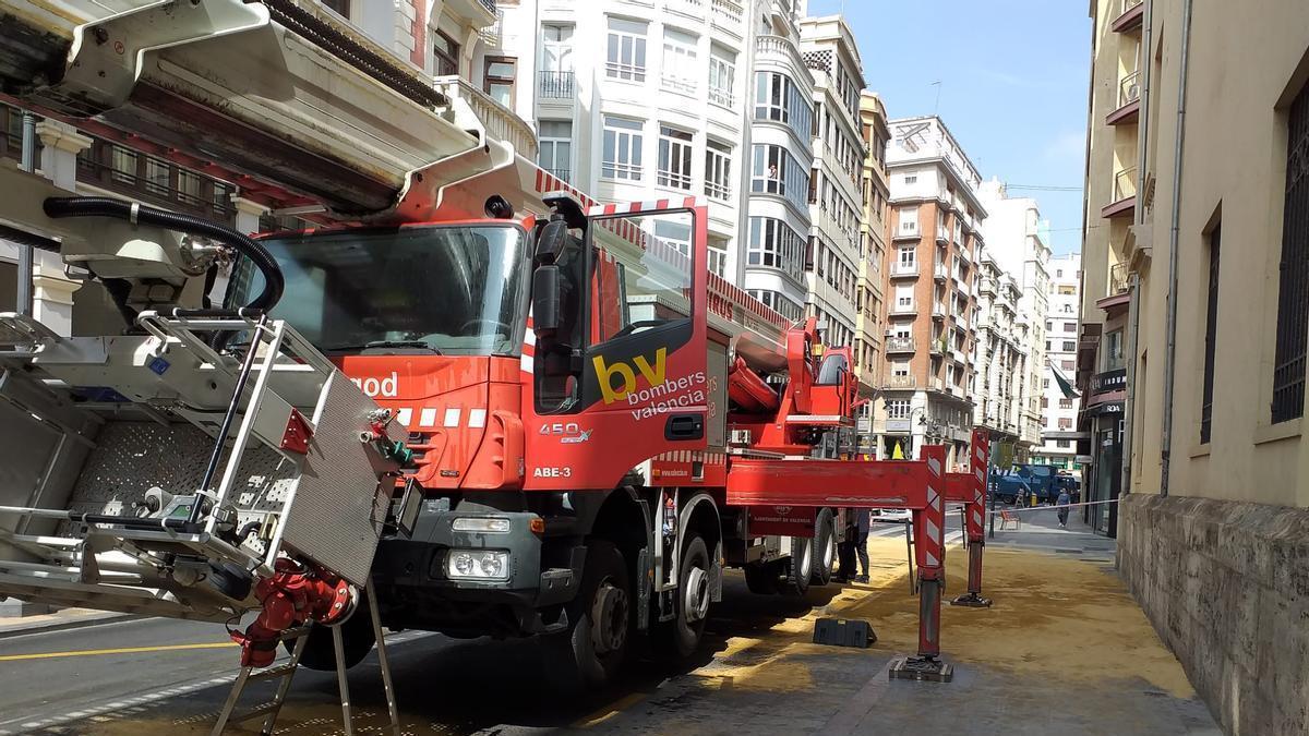 Camión de bomberos de València, en una imagen de archivo