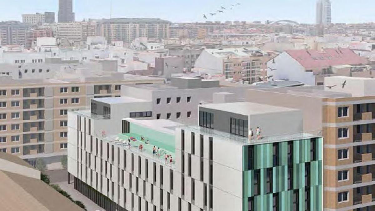 Nuevo hotel de 4 estrellas en la avenida del Puerto de València.