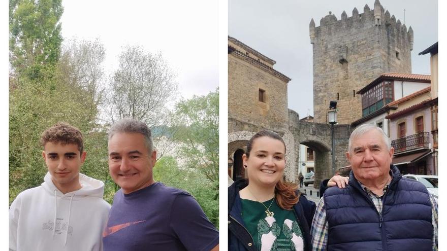 Padres e hijos tienen premio en la Feria del Salmón de Cornellana: "Es un privilegio compartir una pasión que tengo de toda la vida"