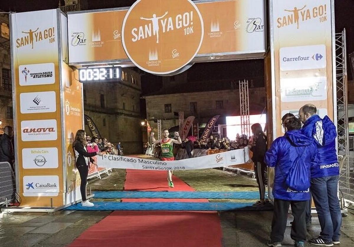 Llegada en el Obradoiro