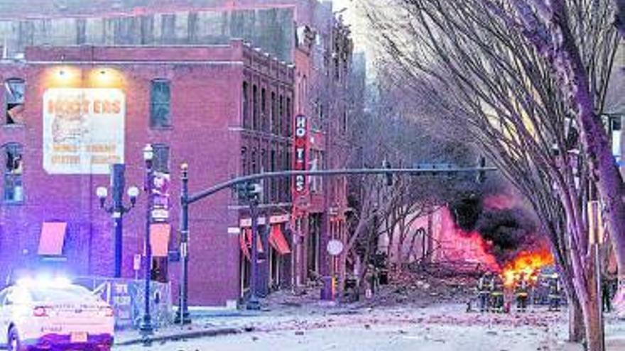 L&#039;explosió va causar una gran destrucció a Nashville
