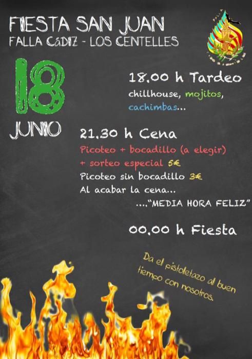 Cádiz-Los Centelles incluye tardeo, cena y fiesta nocturna.