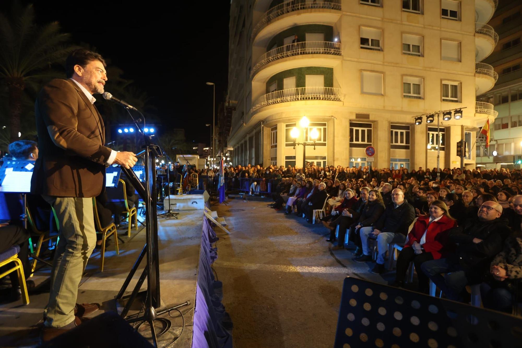 Inauguración del Belén Gigante en la Explanada de Alicante