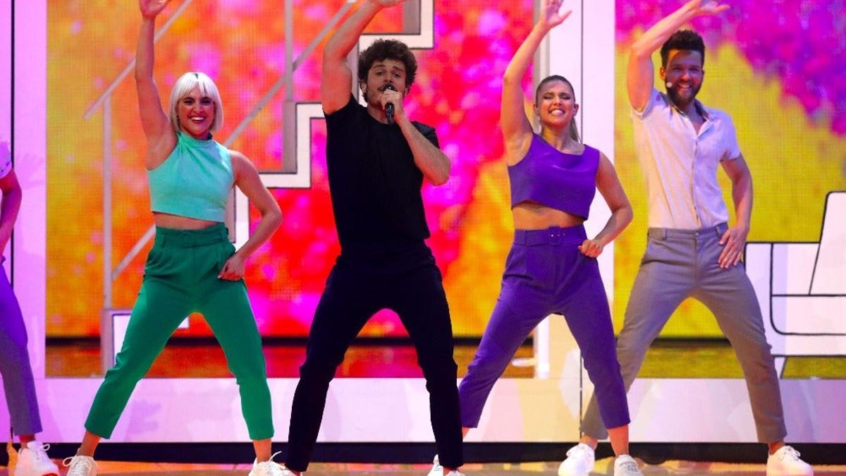 La actuación de Miki Núñez en Eurovisión.