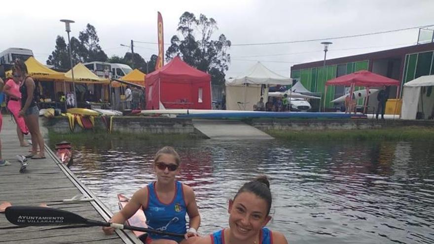 Paula Yañez y Mirella Vázquez en una competición anterior.