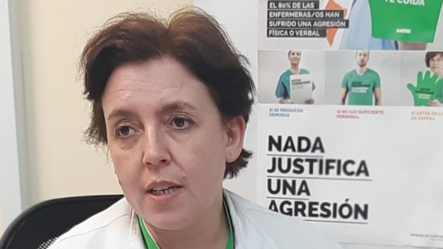 Asun Maus - Vicesecretaria del sindicato de enfermería SATSE en Ourense.