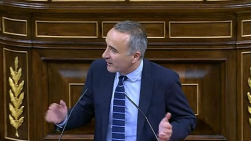 Pere Joan Pons, durante su intervención en el Congreso para votar no a limitar precios.