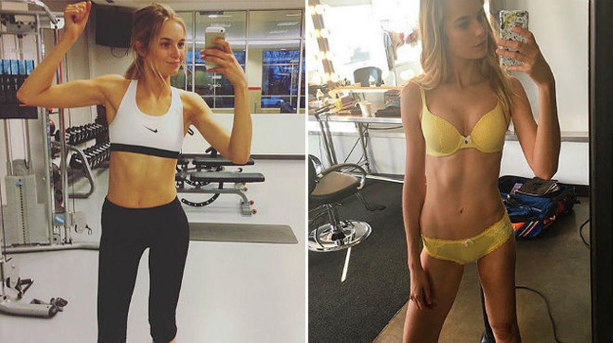 Dues imatges que Bridget Malcolm ha penjat en el seu perfil d’Instagram. La de la dreta, una de les que li han portat més crítiques. Dues imatges que Bridget Malcolm ha penjat en el seu perfil d’Instagram. La de la dreta, una de les que li han portat més crítiques.