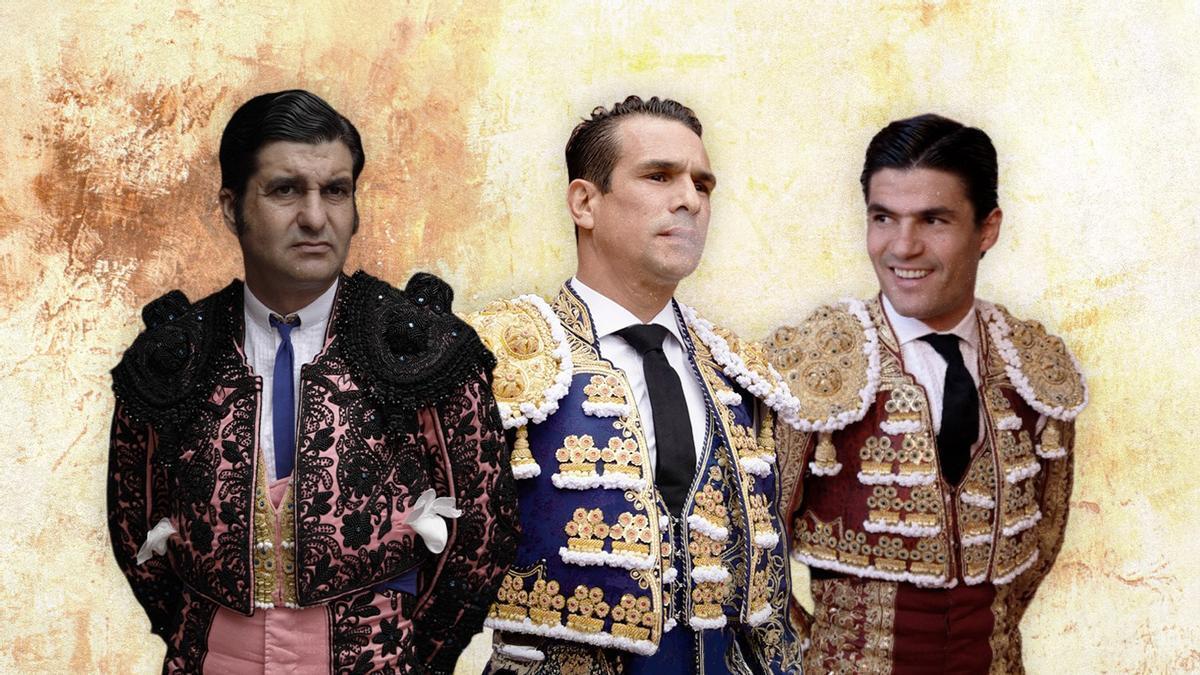 Morante de la Puebla, José Mari Manzanares y Pablo Aguado.
