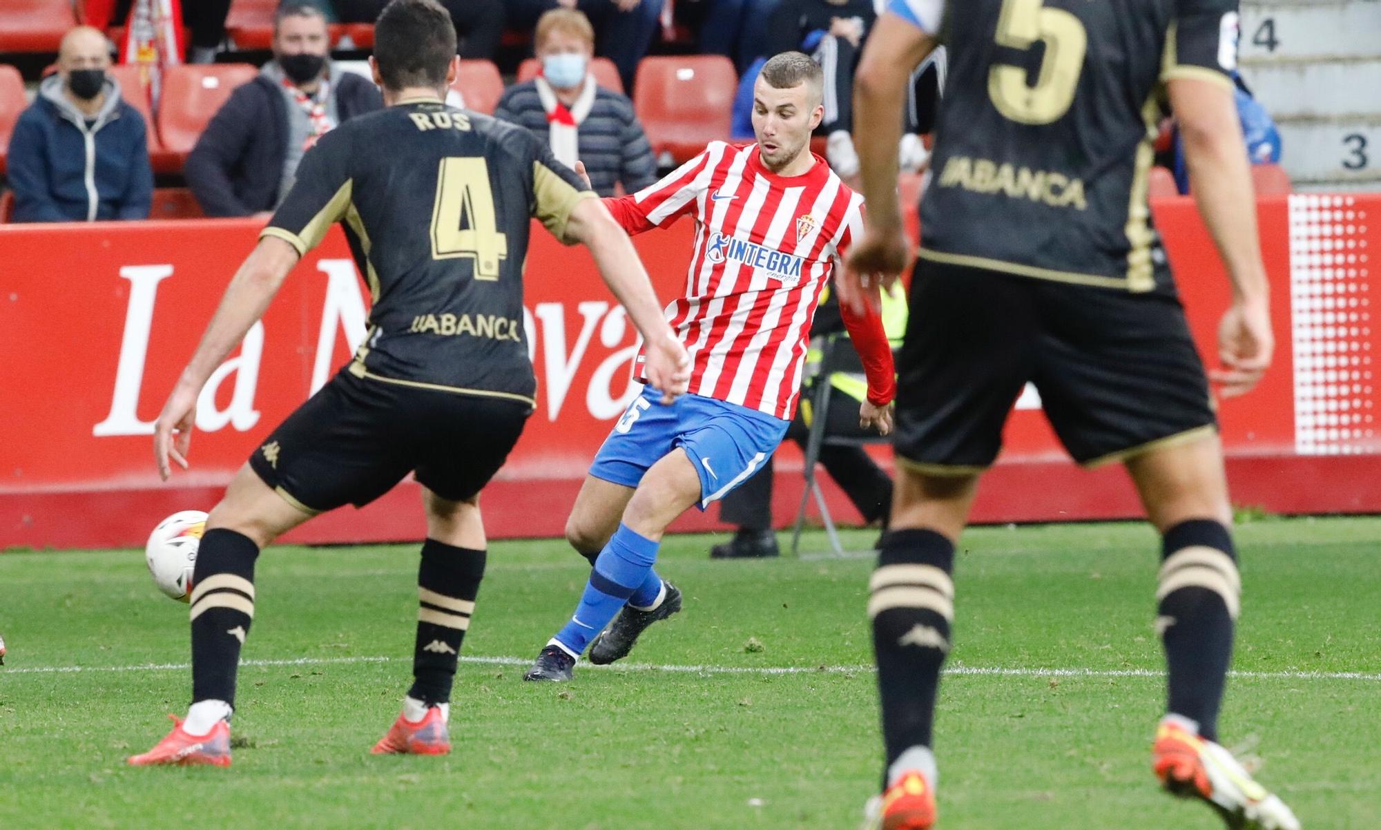 El partido entre el Sporting y el Lugo, en imágenes