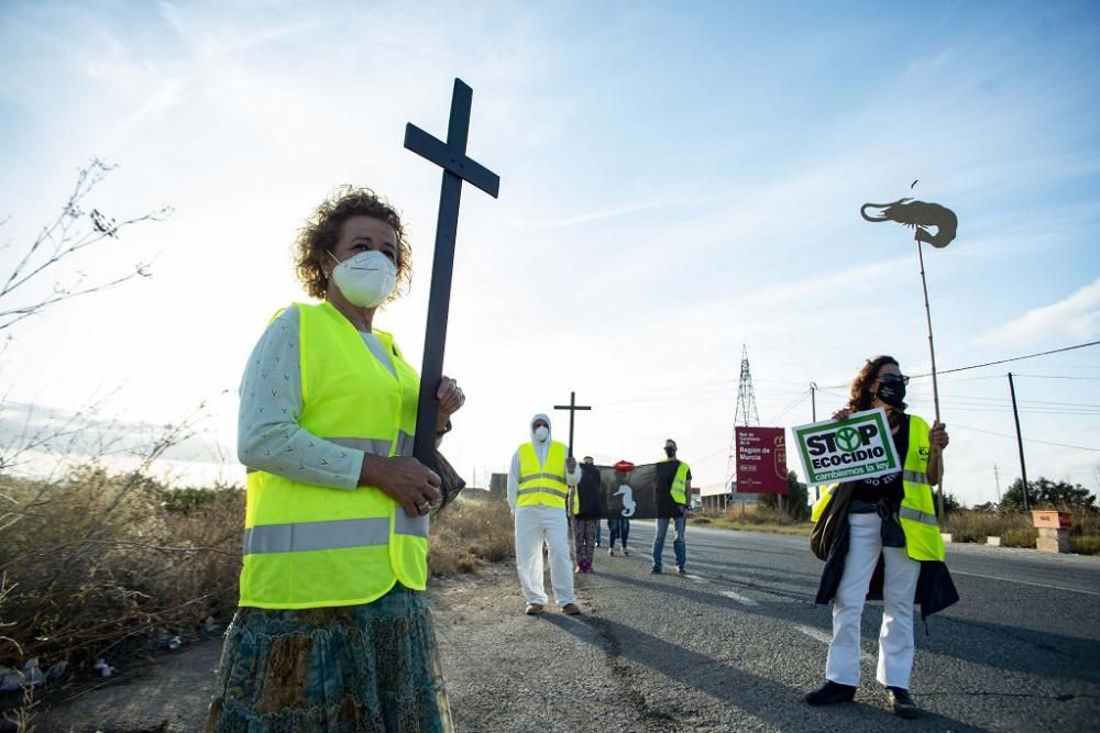 Manifestación en Los Alcázares por el ecocidio del Mar Menor