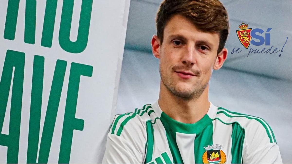 Marc Gual, con la camiseta del Rio Ave de Portugal.