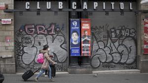 El Club Capitol, el pasado marzo, cerrado por el coronavirus.