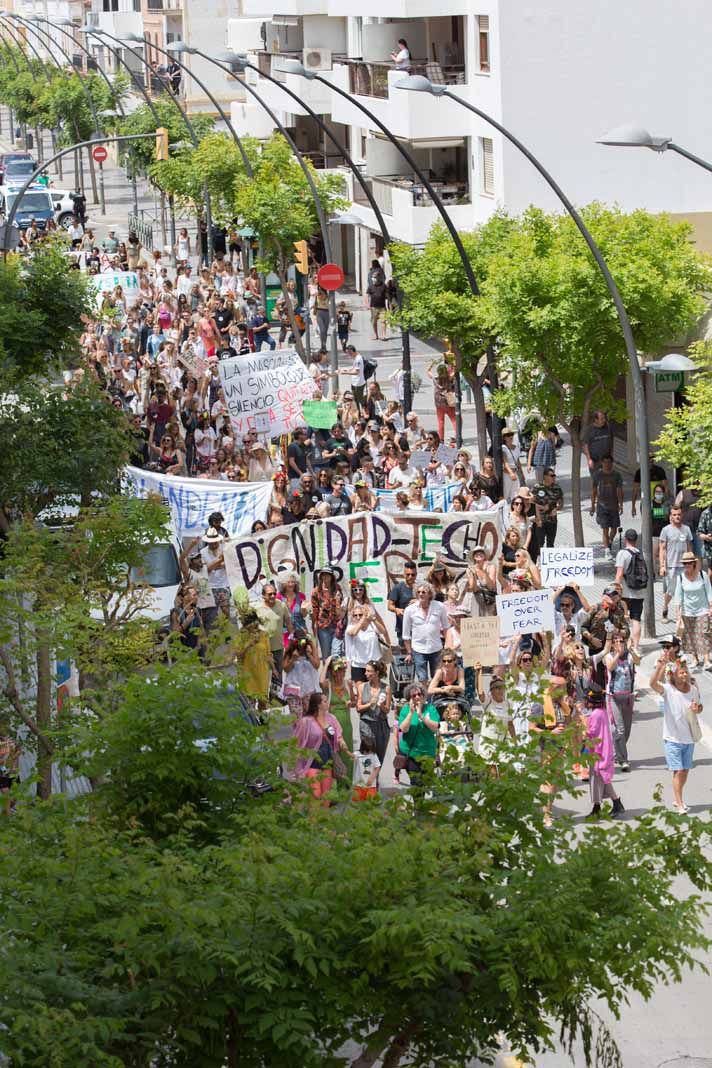 Manifestación Ibiza Respira en Ibiza