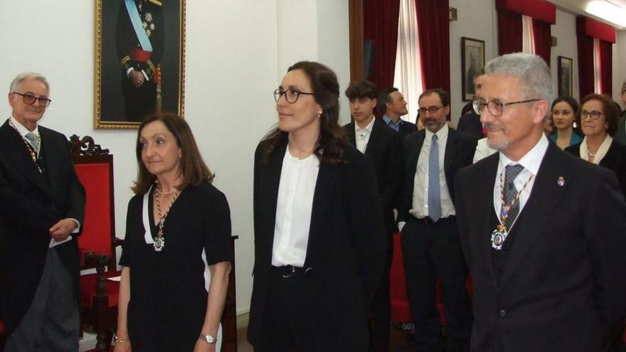 María Teresa Jorge Mora, en el centro, durante el acto