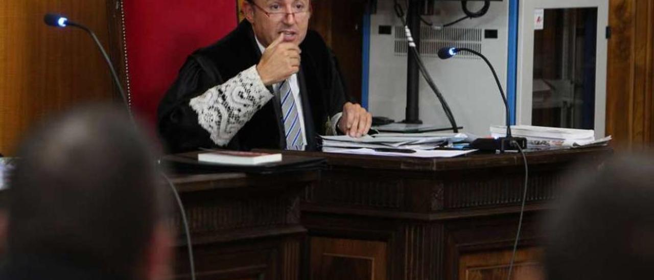 El fiscal jefe de Ourense, Florentino Delgado, durante un juicio // Jesús Regal