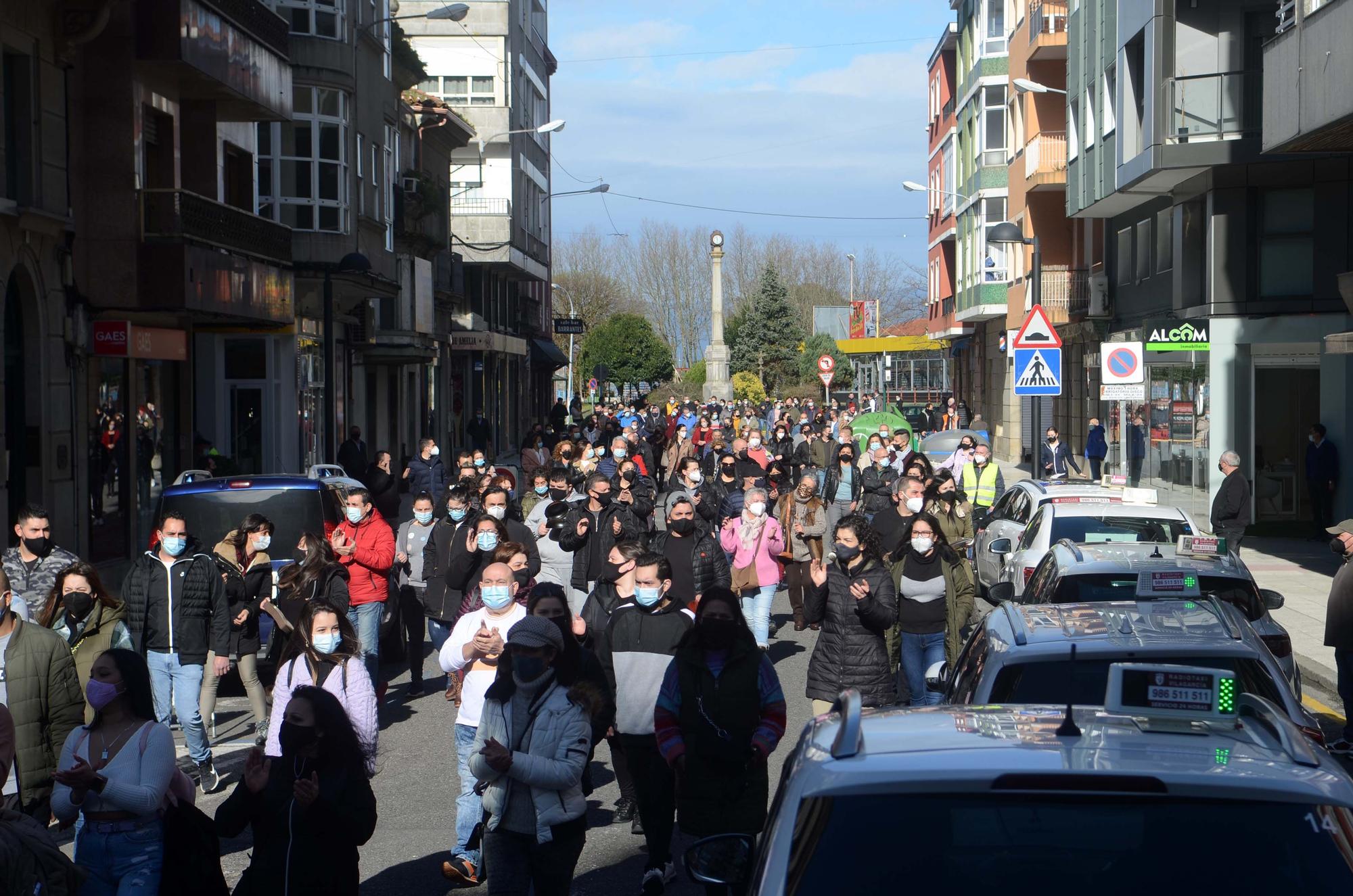 Manifestación masiva de la hostelería en Vilagarcía