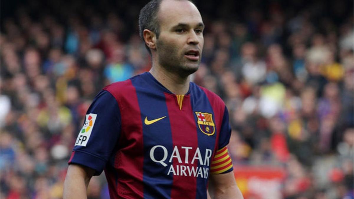 Iniesta en la final de Copa