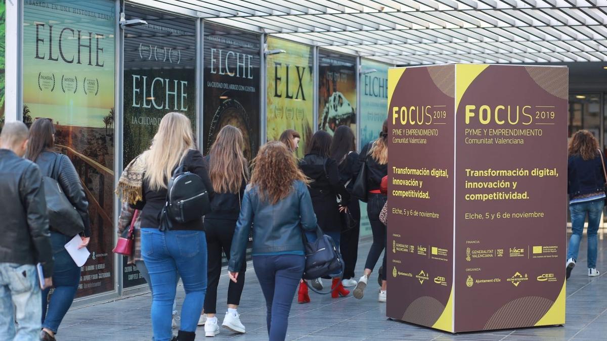 Imagen de archivo del último evento presencial Focus Pyme y Emprendimiento, celebrado en Elche en 2019