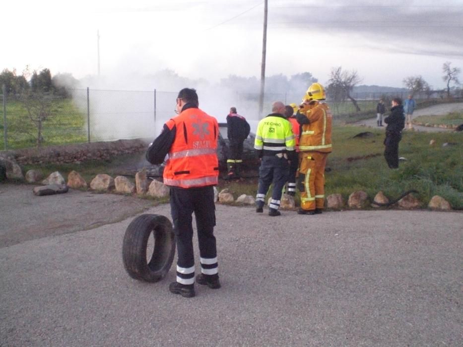 Accidente en la carretera vieja de Sineu